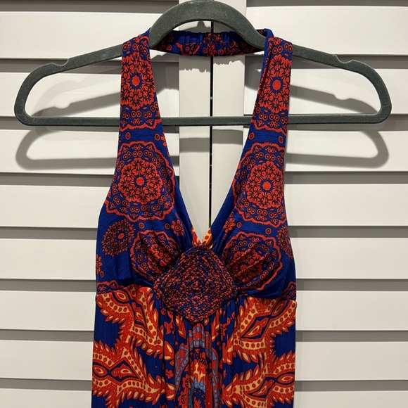 Silvergate Pre loved Boho Maxi halter Dress with padded Bra built in. - Picture 1 of 9